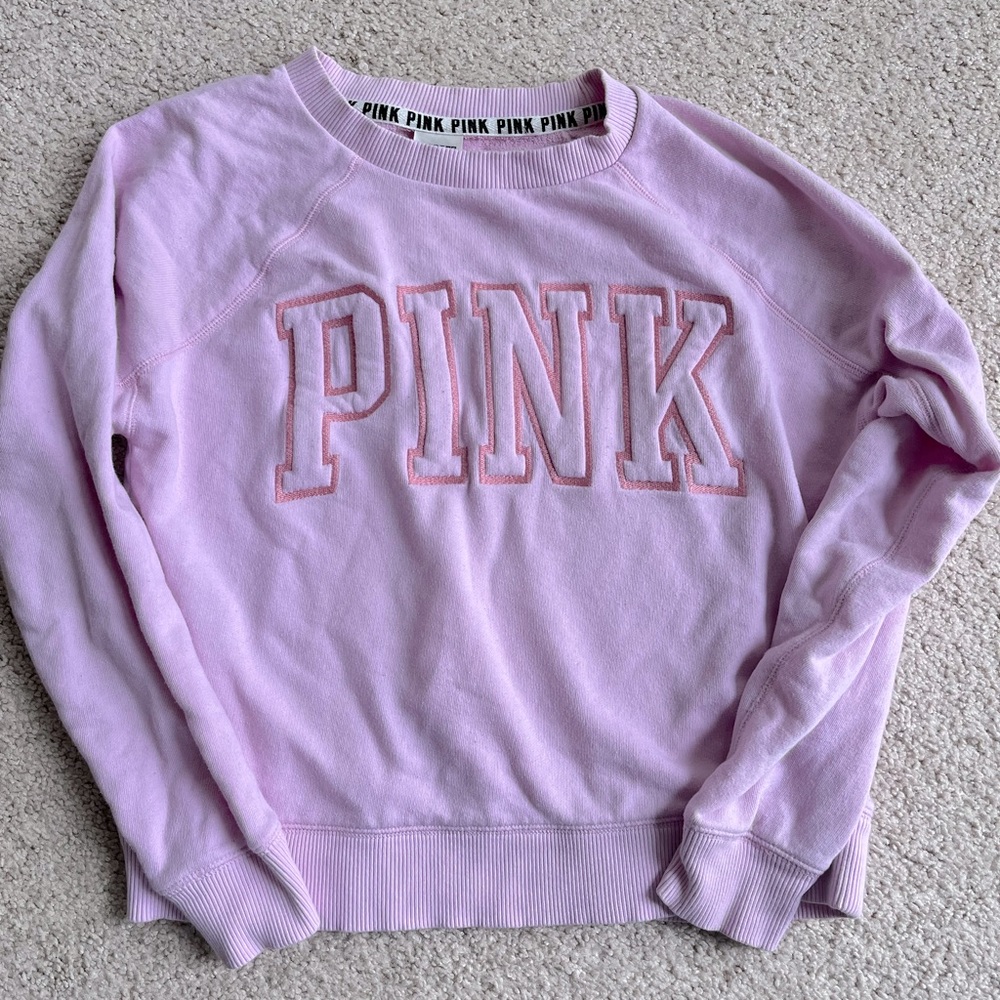 PINK crewneck sweater